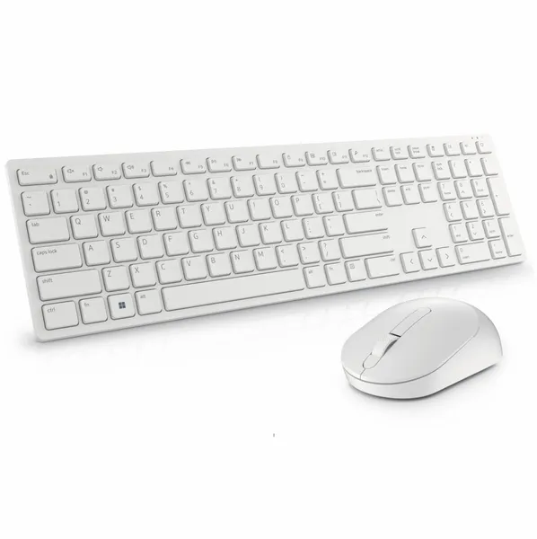 Kit Tastatură și Mouse DELL KM5221W Wireless Alb