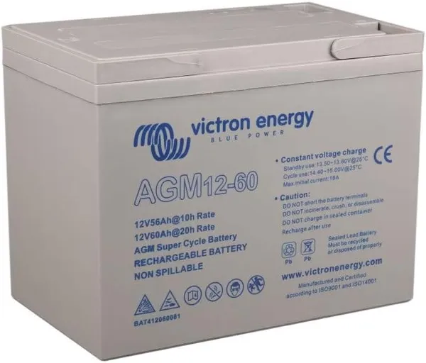 Acumulator VICTRON ENERGY Super Cycle AGM 12V 60Ah - imagine 2