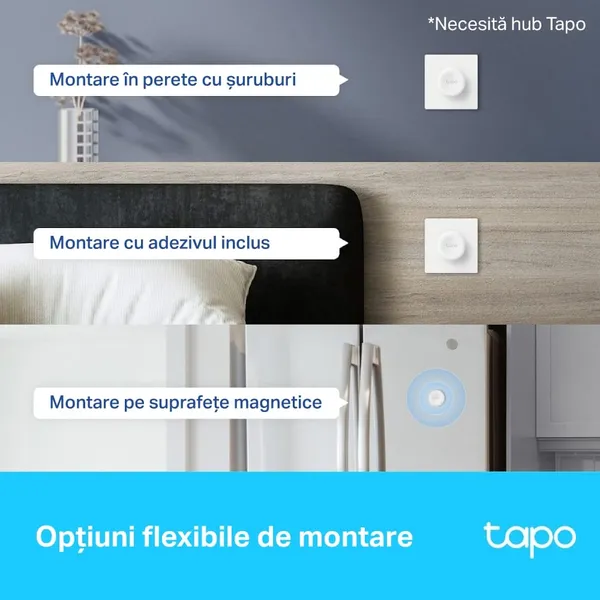 Buton Smart TP-LINK Tapo S200D WiFi Alb - imagine 5
