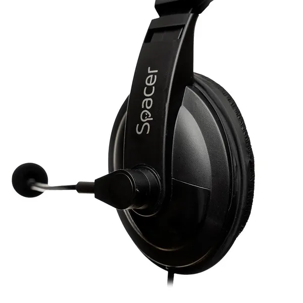 Căști Audio SPACER SPK-222 Cu Fir Jack 3.5 mm Negru - imagine 5