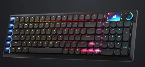 Tastatură Mecanică Gaming CORSAIR Vanguard Air 99 RGB USB Negru - imagine 2