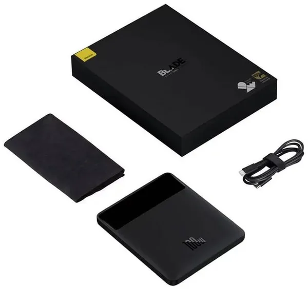 Baterie Externă BASEUS Blade 20000mAh PD 100W Negru PPBL000201 - imagine 9
