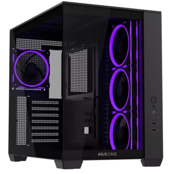 Carcasă PC ASUS A32 PLUS TG ARGB Mid Tower Negru - imagine 2