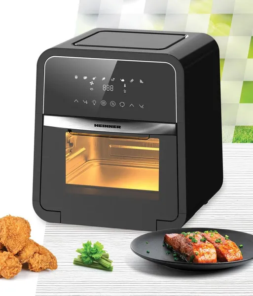 Friteuză cu aer cald HEINNER MasterFry HAF-B12BK2000 12L 2000W Negru - imagine 2