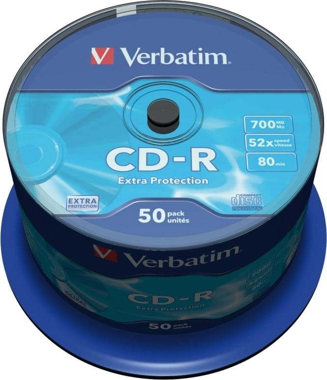 Discuri CD-R VERBATIM 700MB 52x 50 Bucăți 43351