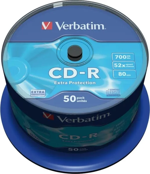 Discuri CD-R VERBATIM 700MB 52x 50 Buc 43351