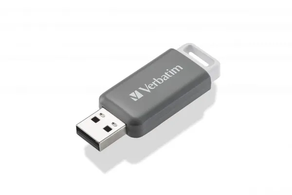 Memorie USB VERBATIM Databar 128GB USB 2.0 Gri 49456 - imagine 3