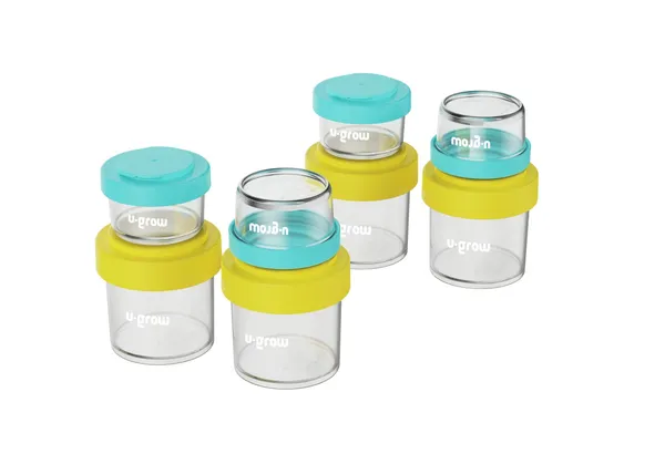 Set Recipiente U-GROW 8 piese 4x80ml 4x220ml