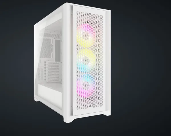 Carcasă PC CORSAIR iCUE 5000D RGB Airflow ATX Alb