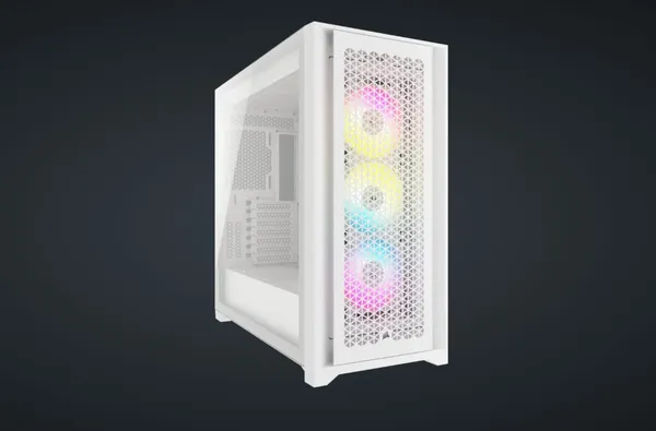 Carcasă PC CORSAIR iCUE 5000D RGB Airflow ATX Alb - imagine 2