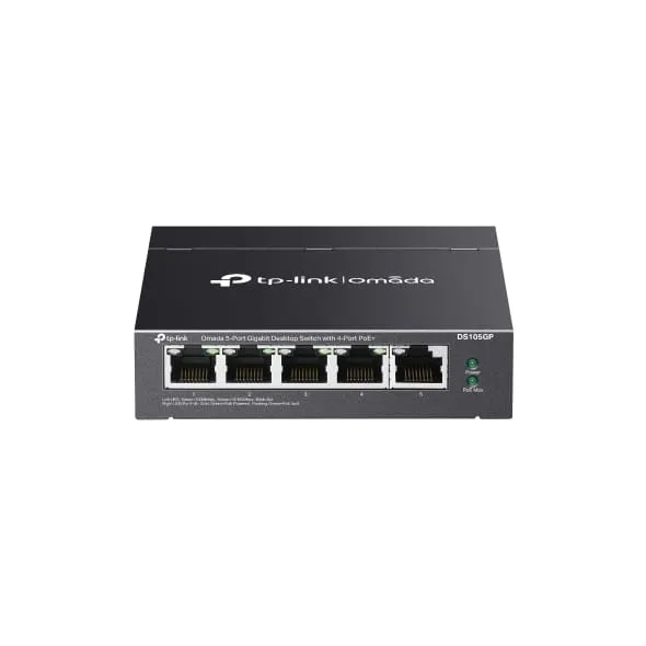 Switch TP-LINK DS105GP 5-Port Gigabit 4-Port PoE+ - imagine 3