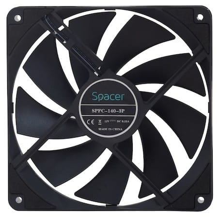 Ventilator PC SPACER SPFC-140-3P 140mm Negru