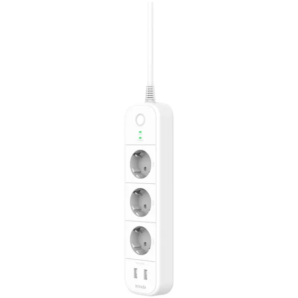 Prelungitor TENDA SP15 Wi-Fi Smart 3 Prize 2 USB Alb - imagine 4