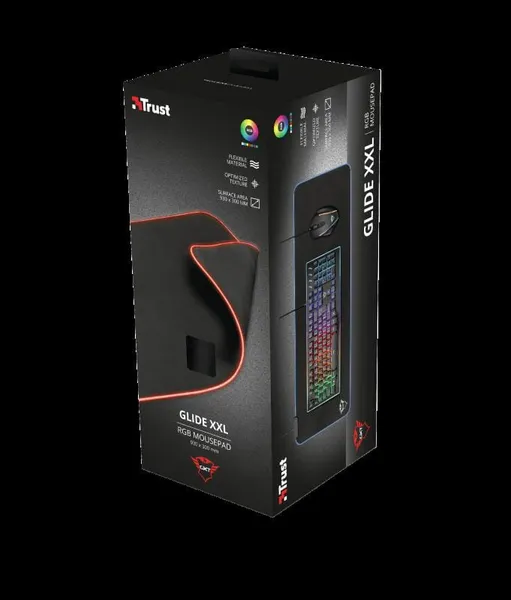 Mousepad TRUST GXT 764 GlideFlex Gaming LED Negru 930x300mm - imagine 12