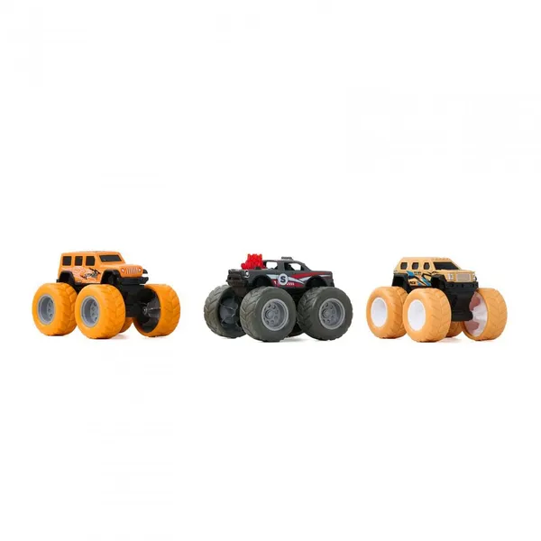 Set 3 Mașinuțe Off-Road MOMKI 360 Grade - imagine 3