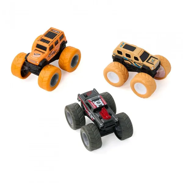Set 3 Mașinuțe Off-Road MOMKI 360 Grade - imagine 4