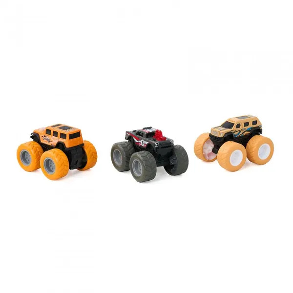 Set 3 Mașinuțe Off-Road MOMKI 360 Grade - imagine 2