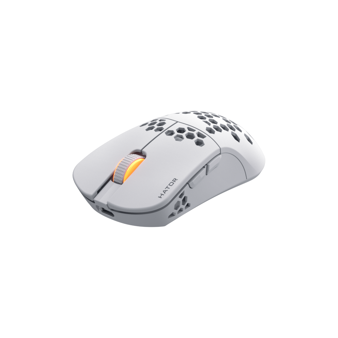 Mouse HATOR Stellar Pro Wireless Alb 26000 DPI