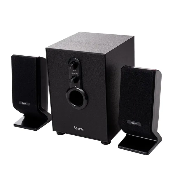 Sistem Boxe SPACER SPB-2200 2.1 11W Negru - imagine 5