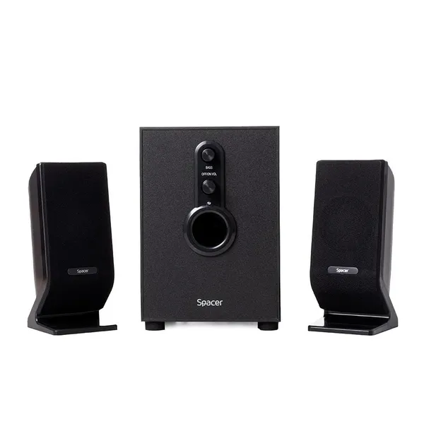 Sistem Boxe SPACER SPB-2200 2.1 11W Negru - imagine 2