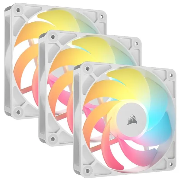 Ventilator Carcasa CORSAIR RS120-R ARGB 12 cm 2100 RPM 3 Bucăți Alb