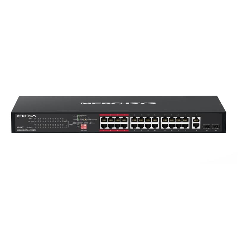 Switch Ethernet MERCUSYS MS126CP Gigabit PoE+ 24 Porturi