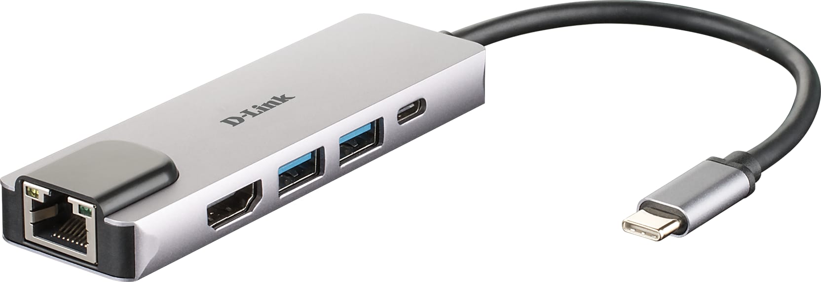Hub USB D-LINK DUB-M520 5-in-1 Argintiu