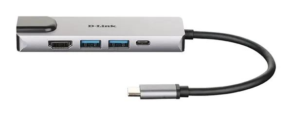 Hub USB D-LINK DUB-M520 5-in-1 Argintiu - imagine 2