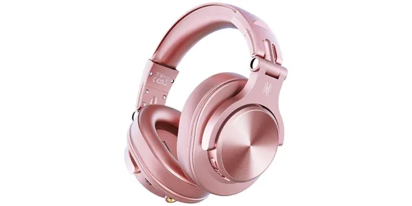 Cască ONEODIO Fusion-A70 Wireless Bluetooth 5.2 Roz