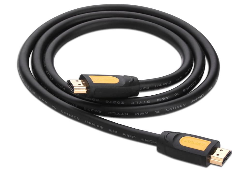 Cablu HDMI UGREEN HD101 4K 60Hz 5m Negru-Galben - imagine 2