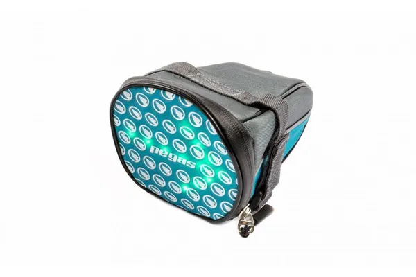 Borsetă Șa PEGAS cu Semnalizare 30LED Gri-Albastru - imagine 6