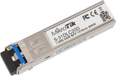 Modul SFP MIKROTIK S-31DLC20D Single Mode LC 20km