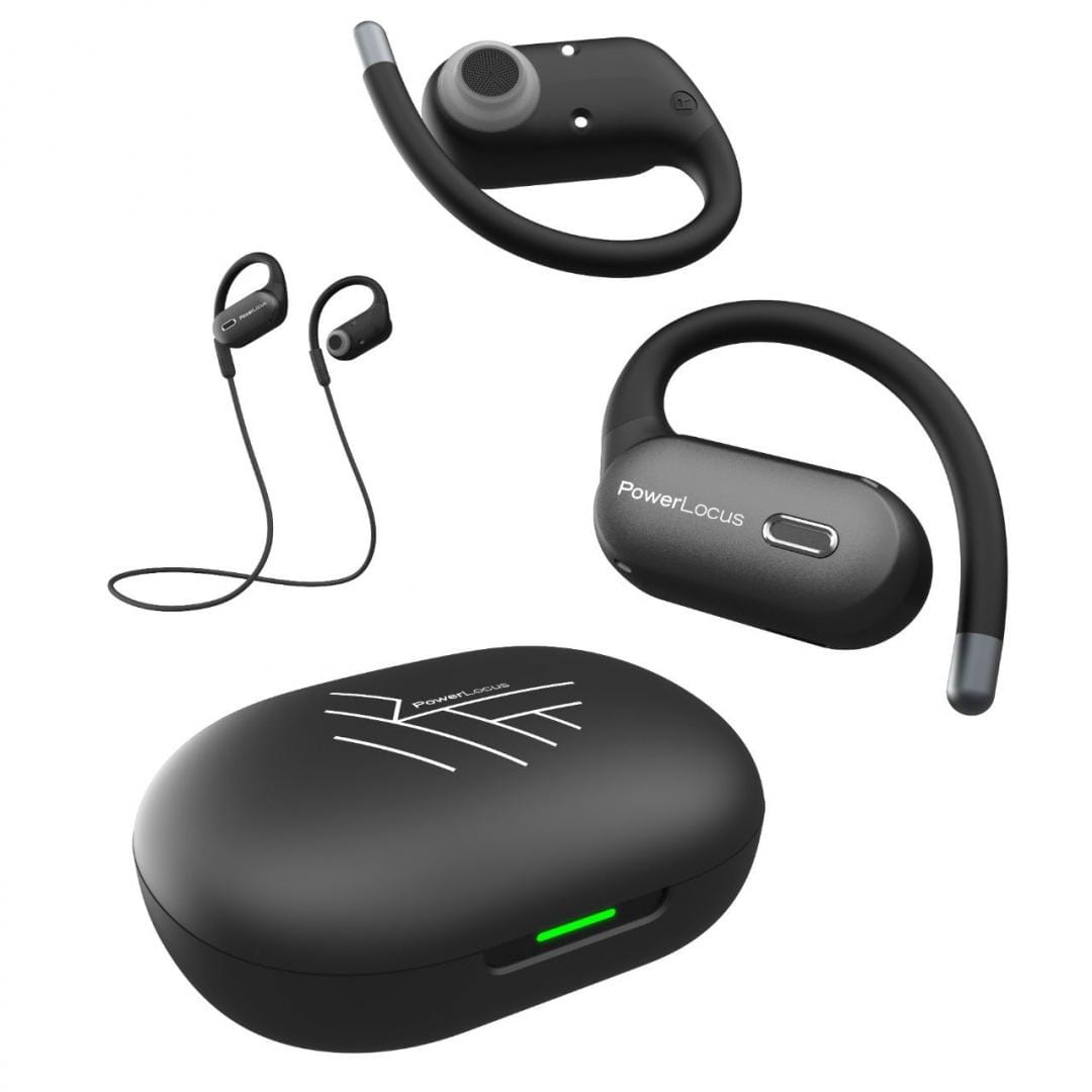 Căști POWERLOCUS Move Wireless Bluetooth 5.3 Negru