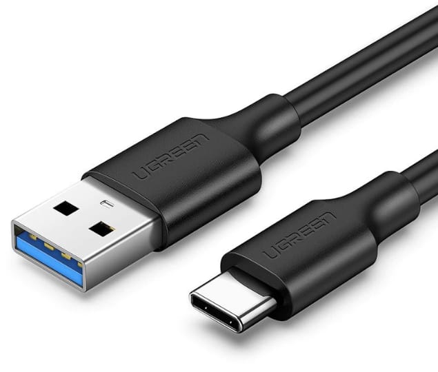 Cablu UGREEN US184 USB 3.0 la Type-C 1m Negru