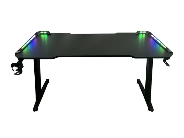 Birou Gaming SPACER SPGD-RGB-140-01 RGB LED Negru