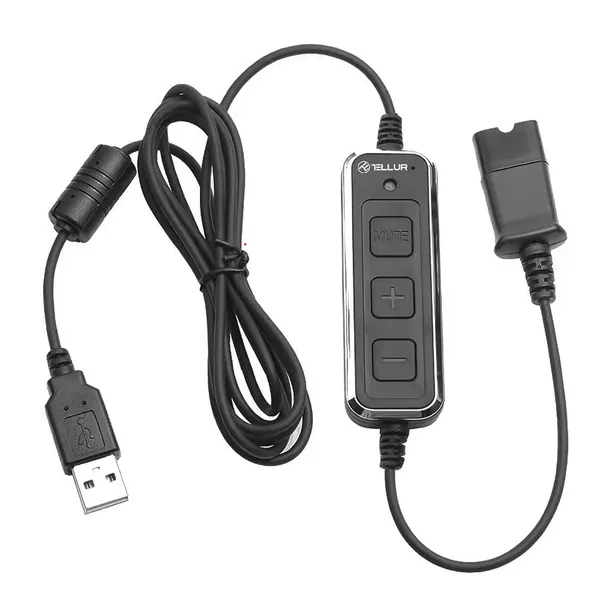 Căști Call Center TELLUR Voice 520N Binaural USB Negru - imagine 3