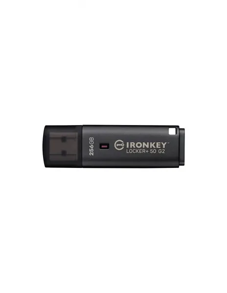 Memorie USB KINGSTON IronKey Locker+ 50 G2 256GB USB Type-A Negru