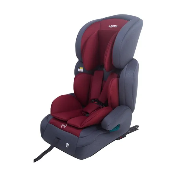 Scaun auto U-GROW 76-150cm R129 Isofix Roșu - imagine 2