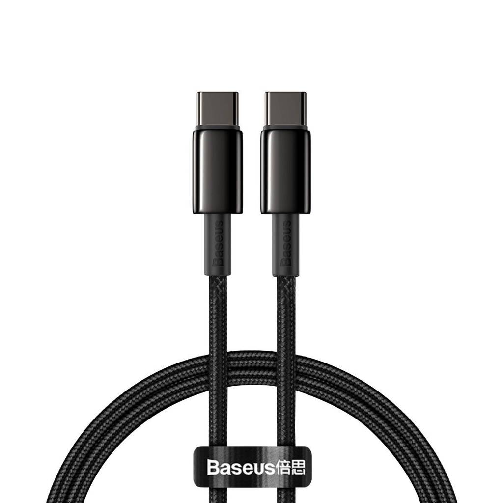 Cablu Alimentare și Date BASEUS Tungsten Gold CATWJ-01 Negru 1m USB-C