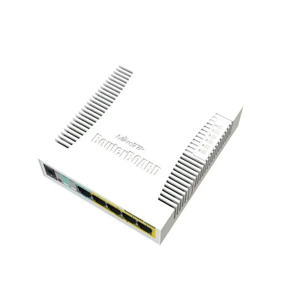 Switch MIKROTIK CSS106-1G-4P-1S 5 Porturi Gigabit SFP Alb