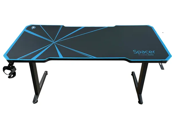 Birou Gaming SPACER SPGD-RGB-140-02 cu Mousepad Integral și RGB