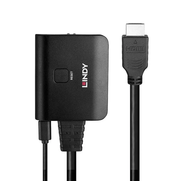Cablu HDMI LINDY 2 Porturi 4K60 18Gbps 500mm Negru LY-38356 - imagine 2