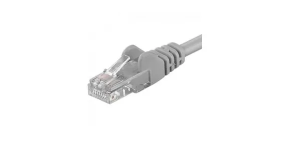 Patchcord PREMIUMCORD UTP Cat.5e 1m Gri UTP-5E-1-G