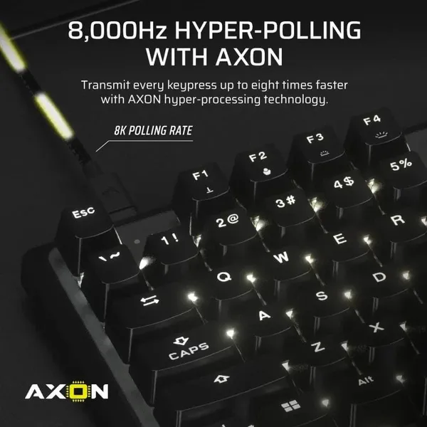 Tastatură Mecanică Gaming CORSAIR K70 PRO TKL RGB USB Negru - imagine 13