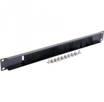 Panou intrare cabluri GEMBIRD 19A-BRUSH-02 Masca orizontală 1U 19 inch Gri