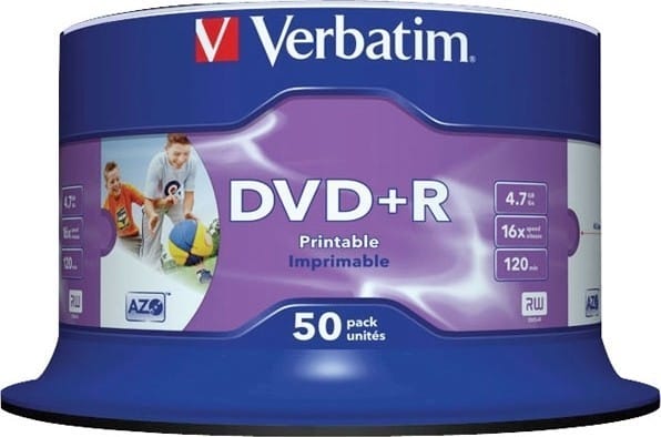 Discuri DVD+R VERBATIM 43512 4.7GB 16x 50 buc Printabil