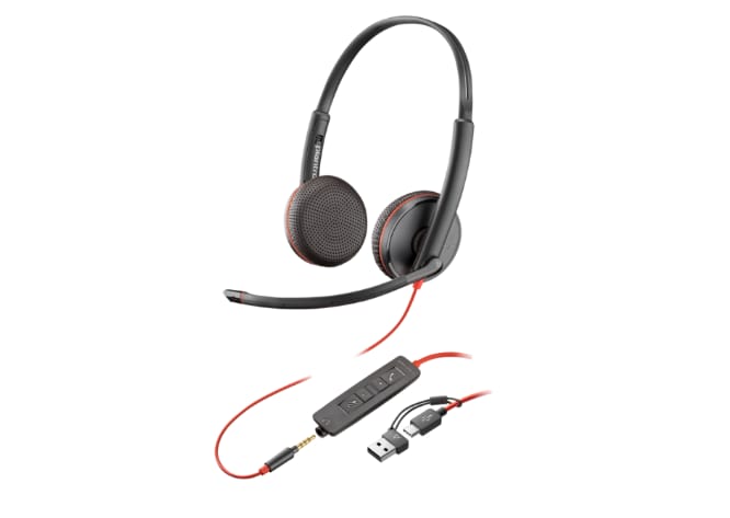 Căști Audio HP Blackwire 3225 Stereo USB-C Negru