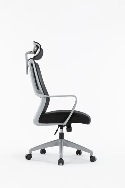 Scaun Office SERIOUX Shark SRX-OC01-FA-G Manere Fixe Gri - imagine 2