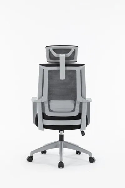 Scaun Office SERIOUX Shark SRX-OC01-FA-G Manere Fixe Gri - imagine 4