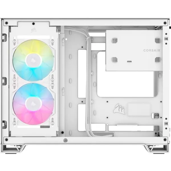 Carcasă PC CORSAIR iCUE LINK 2500X Micro ATX Dual Chamber Alb - imagine 4